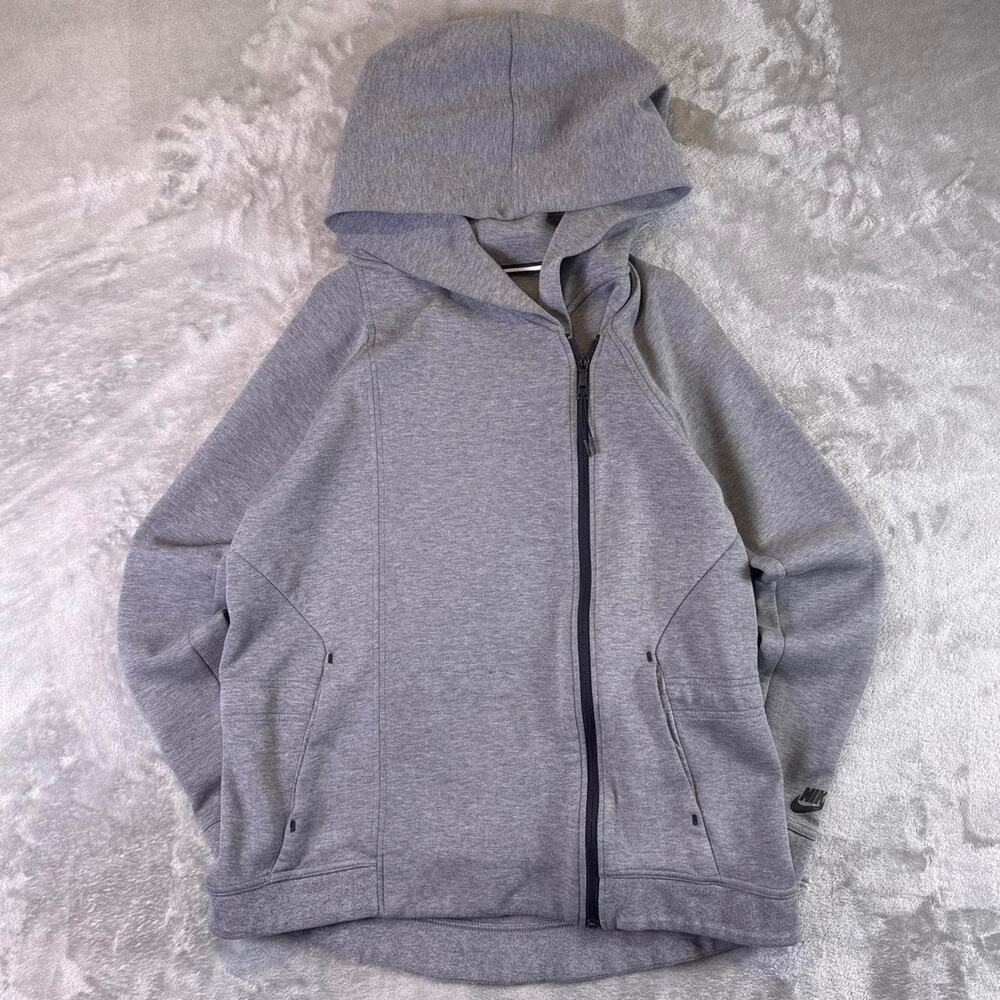 Nike Tech Fleece Cape Full Zip Hoodie Gray Athletic Women’s Medium